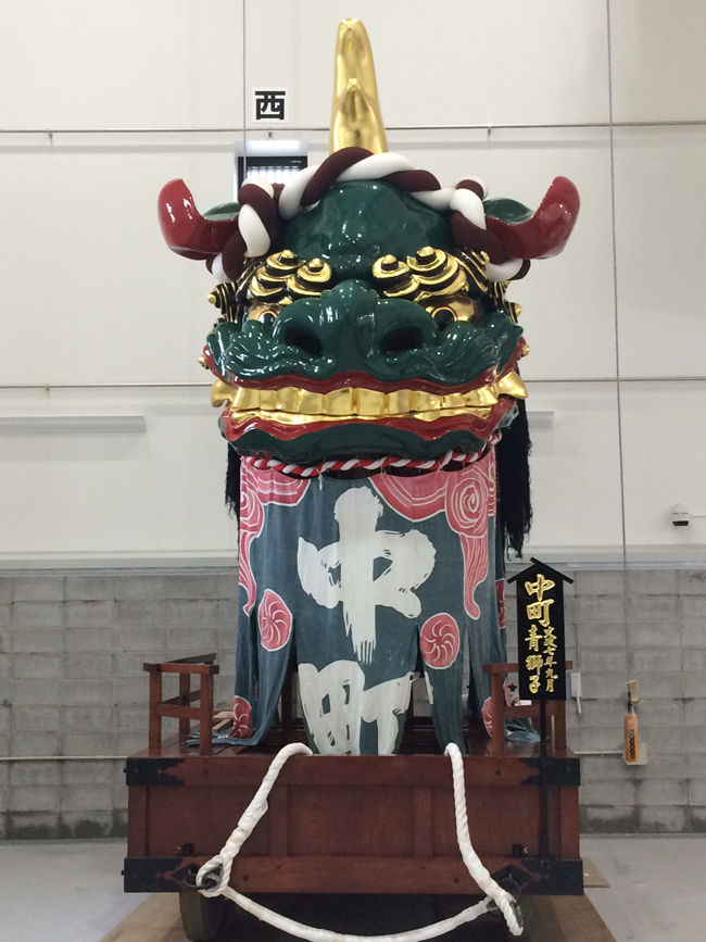 唐津神社 様 二番曳山「青獅子」